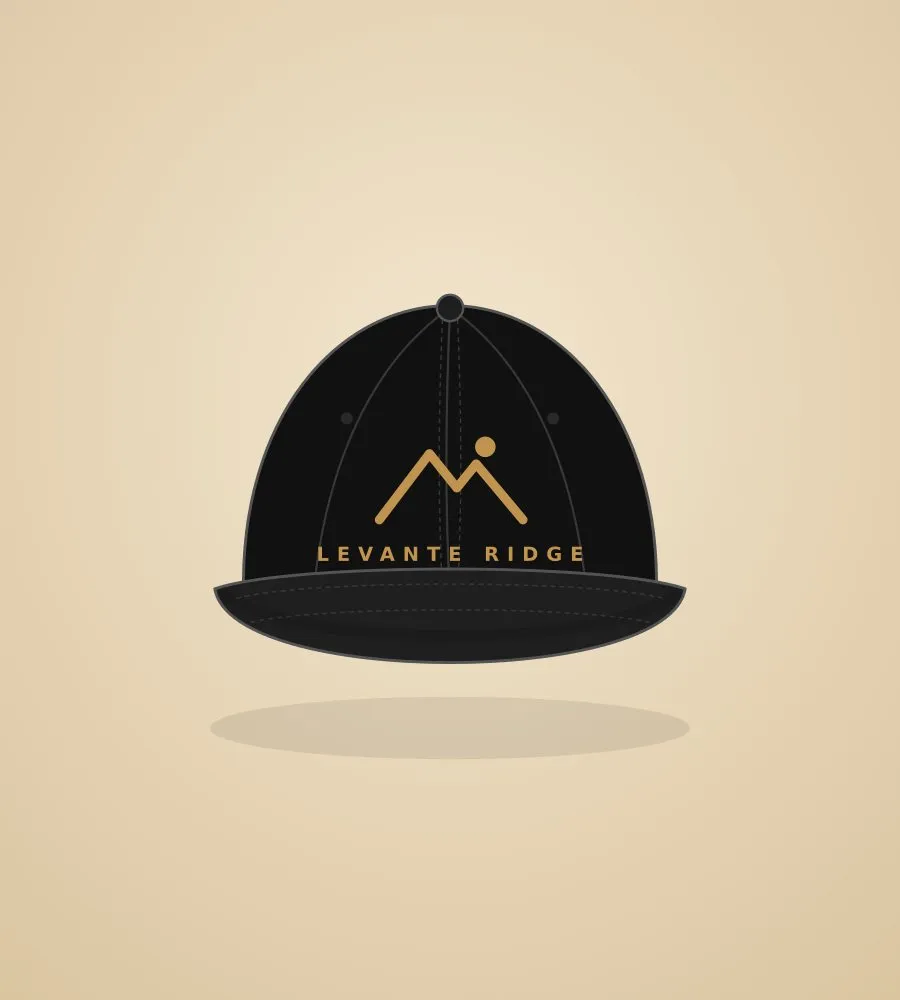 Black structured cap, 3D embroidery