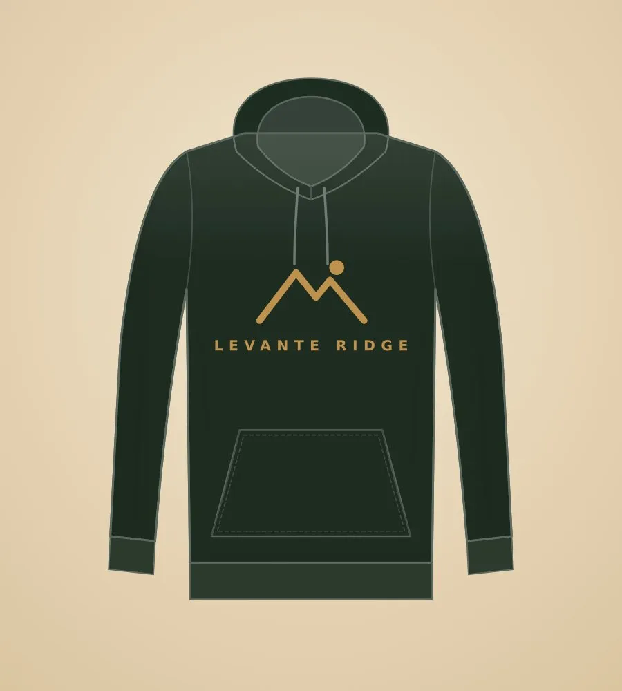 Forest hoodie, puff-print logo