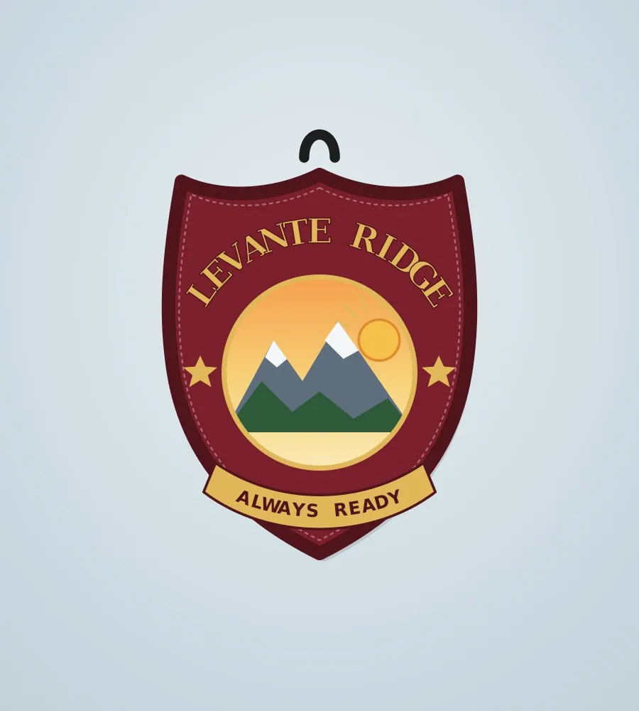 Club patch with merrowed border